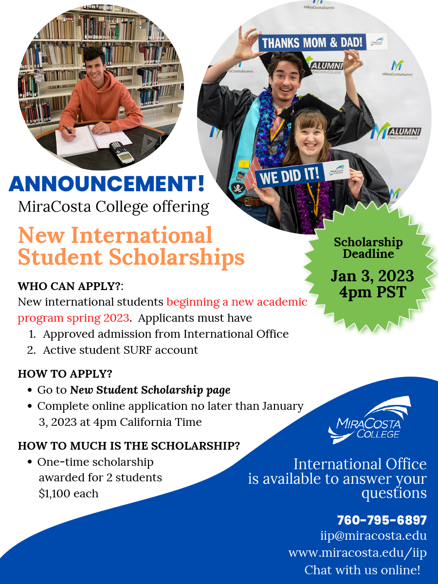 Scholarships for New Students