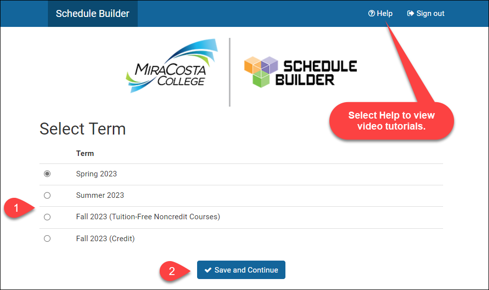 Schedule Builder App